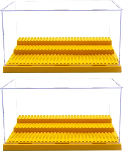 Miniatura 15 de Caja de exhibición de minifiguras de acrílico apilable, caja de exhibición de figuras de acción y bloques, caja de exhibición transparente a prueba