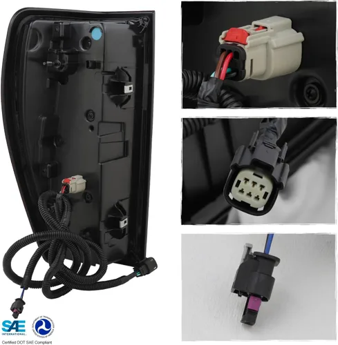 Miniatura 2 de AKKON - Compatible con GMC Sierra 19-24 1500/2500 2019-2024 [LED completo] Luz trasera sin lámpara de firma estilo OE lado izquierdo del conductor
