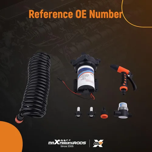 Miniatura 2 de maXpeedingrods Sistema de bomba de agua de 70 PSI, bomba de diafragma de bomba de agua de 12 V/24 V, 5.5 GPM, para caravana, barco, marino