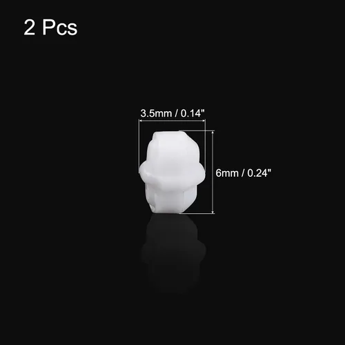 Miniatura 2 de MECCANIXITY Varilla de barra agitadora magnética mezcladora de 0.24 pulgadas con forma de anillo PTFE revestimiento imán blanco para laboratorio