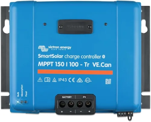 Victron Energy SmartSolar MPPT Tr VE. Can Controlador de carga solar (Bluetooth) - Controladores de carga para paneles solares - 150V, 100 amperios,