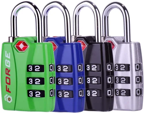 Nuevo cerraduras de alerta abierto para viajes Forge TSA combinación equipaje 3 colores, cerradura de protección, equipaje de seguridad, cobertor de