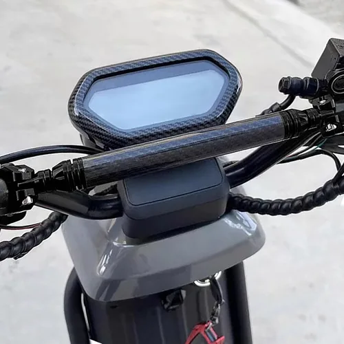 Miniatura 4 de Manillar de motocicleta de aleación de aluminio, barra cruzada de 22 mm ajustable, manillares de fuerza y balance, color negro