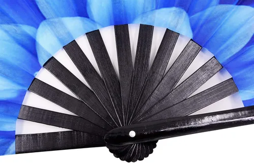 Miniatura 6 de Rave Fans - Ventilador de mano plegable grande para baile de línea, grandes abanicos de aplausos plegables para baile, festival de música, fiesta