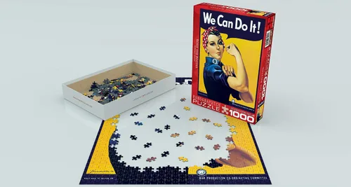 Miniatura 3 de EuroGraphics Rosie The Riveter by Howard Miller - Rompecabezas de 1000 piezas