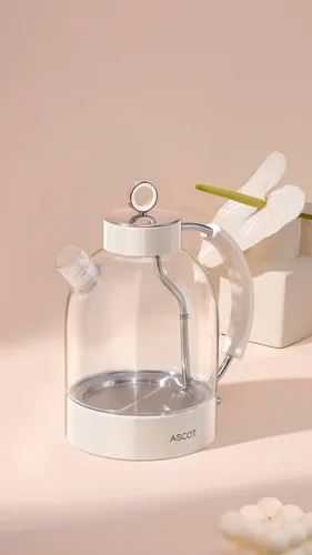 Miniatura 6 de ASCOT Hervidor eléctrico, caldera de té eléctrica de vidrio, regalos para hombres/mujeres/familia, calentador de té de vidrio de borosilicato de 1.5