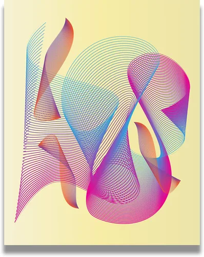 Moiré Abstract Home Decor - Minimalist Bathroom Decor Wall Art - Teen Room Decor - Great Gift for Men and Women - 11x14 unframed print