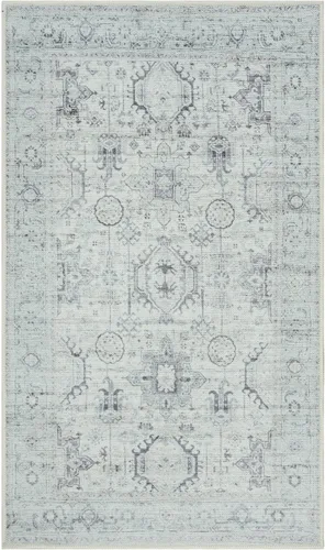 Miniatura 3 de GLN Rugs Traditional Collection - Alfombra de felpilla lavable a máquina, tradicional lavable, antideslizante, alfombra de felpilla de pelo bajo