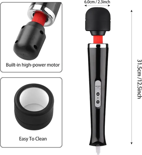 Miniatura 2 de AEVEONE Dispositivo de masaje personal - Masajeador de vibración de mano - Potente varita con cable - Lo mejor para viajar - El estrés mágico lejos