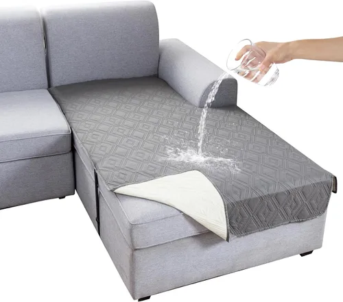 Miniatura 52 de Genina Juego de 2 Fundas de Reposabrazos para Sofá 100% Impermeables, Fundas para Reposabrazos de Sofá, Sillón, Protectores Antideslizantes