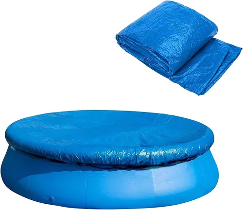 DECOHS Cubierta solar para piscinas de 6 pies, cubierta solar para piscinas de marco redondo, cubierta de piscina para redonda inflable, protector