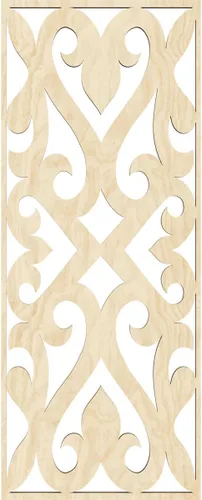 Miniatura 4 de Keene Paneles de pared decorativos de madera con calado, 9 3/8 pulgadas de ancho x 24 3/8 pulgadas de alto x 1/4 de alto, abedul