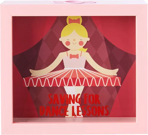 Miniatura 8 de Boston Warehouse Caja de ahorros Rainy Day Fund, Shadowbox, princesa, 8 x 7 pulgadas
