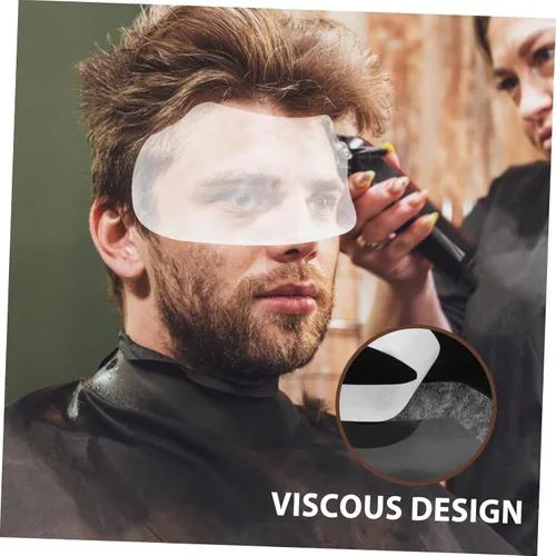 Miniatura 9 de 50 piezas de visera de corte de pelo Escudos de ducha para salón maquillaje protectores de ojos protectores desechables