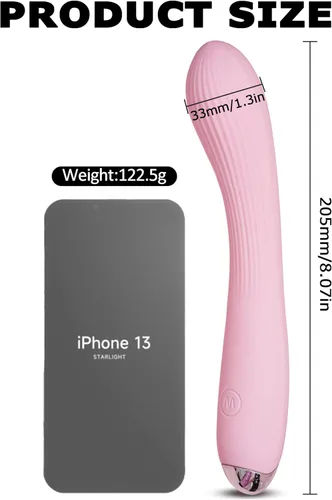 Miniatura 6 de Consolador vibrador suave de silicona completa para estimulación del clítoris y anal con 10 patrones de vibración, juguetes sexuales para adultos