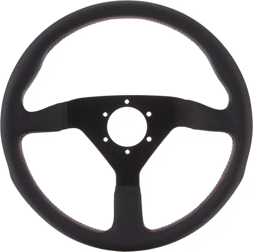 Miniatura 6 de MOMO Motorsport Montecarlo Alcantara Street Volante Negro Alcantara Grip, Radios anodizados cepillados, BK Stitch 12.598 in