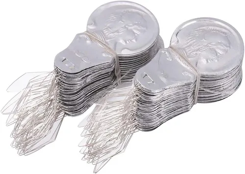 Miniatura 2 de 100 x lazo de alambre de tono plateado DIY aguja enhebrador de costura inserción mano máquina herramienta de costura