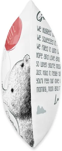 Miniatura 2 de Almohada para abuela de nietos con elefante, 15.7 x 15.7 in, multicolor