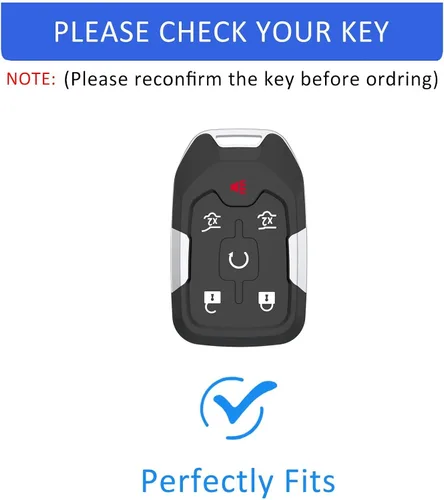 Miniatura 2 de Funda para llavero con llavero para GMC Terrain Yukon Suburban Tahoe Acadia Sierra Silverado