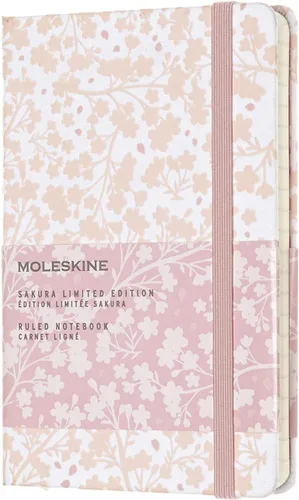 Miniatura 44 de Moleskine Edición Limitada Sakura - Cuaderno, tapa dura, grande (5 x 8.25 pulgadas), a rayas/con líneas, Caja de Coleccionista Premium Swan