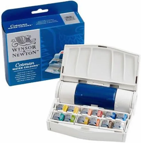 Miniatura 17 de Winsor & Newton 390639 - Cotman Field - Juego de 12 medias pastillas de acuarela
