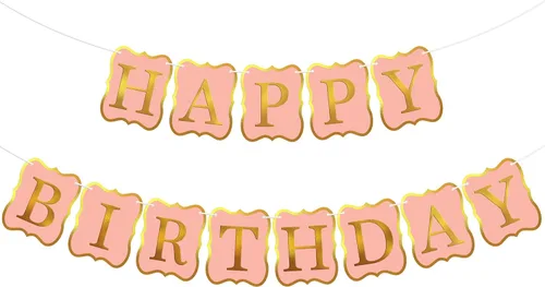 Miniatura 12 de KatchOn, Cartel de feliz cumpleaños negro y dorado, 10 pies, NO DIY, telón de fondo de feliz cumpleaños, decoraciones de feliz cumpleaños