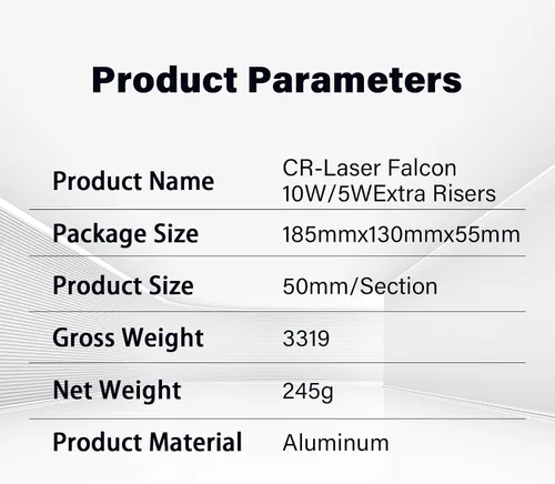 Miniatura 6 de Creality Falcon - Elevadores adicionales para grabador láser de 5 W, 10 W y máquina de grabado Falcon serie A1, 12 piezas de columna de soporte