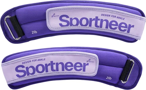 Miniatura 14 de Sportneer Pesas de tobillo de 0.5/1/2/3/5 libras, 1 par de pesas de muñeca y pierna para mujeres, hombres, niños y niños con correas ajustables