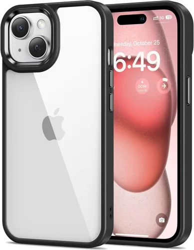 Miniatura 128 de HOOMIL Funda para iPhone 13 de 6.1 Pulgadas, sin amarillamiento, protección contra caídas, cubierta trasera dura transparente antiarañazos - Cristal