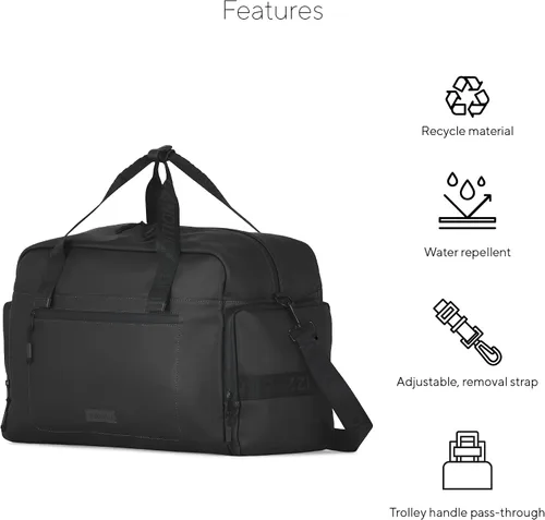 Miniatura 5 de EDITION22 Vision Collection Duffle Bag for Men, Women, and Teens, Recycled PU Crossbody Bag with Laptop Sleeve and Shoe Pocket for Gym and Travel