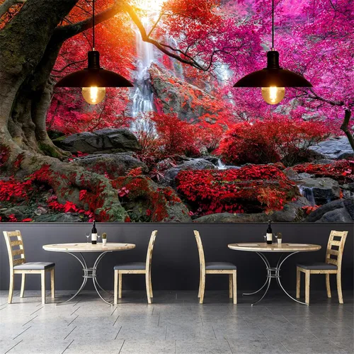 Miniatura 17 de FLFK Murales de Pared Despegables y Adhesivos de Paisaje de Cascada 78.7"x59" - Papel Tapiz Autoadhesivo Pintura Adhesivo Grande XXL Póster