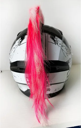 Miniatura 4 de Mohawk Peluca para decoración de casco, diseño de halcón reutilizable (casco no incluido)