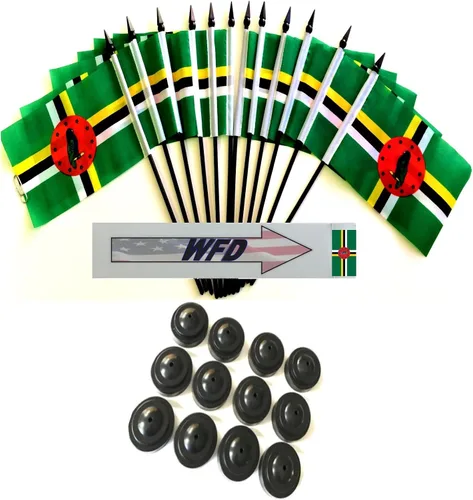 Miniatura 74 de Paquete de 12 banderas de escritorio de oficina en miniatura de poliéster Afganistán de 4 x 6 pulgadas y pequeñas banderas de mesa, 1 docena de mini