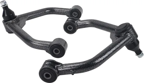 FLYCLE Brazos de control superiores delanteros negros para RAM 1500 4WD 2006-2023, 2 piezas de brazo de control de suspensión frontal tubular de