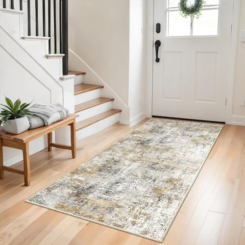 Miniatura 69 de Alfombra antideslizante lavable de 2 x 3 pies - Alfombra suave de pelo bajo para cocina, entrada y dormitorio - Tapete moderno para puerta