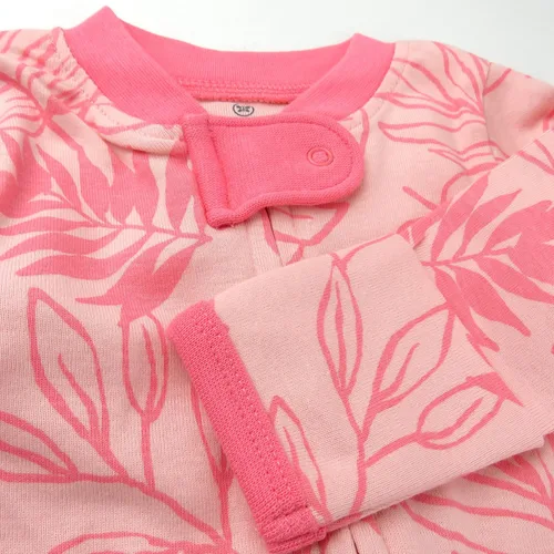 Miniatura 2 de HonestBaby Footed Sleep & Play Pajamas Organic Cotton for Infant Baby Girls (LEGACY)