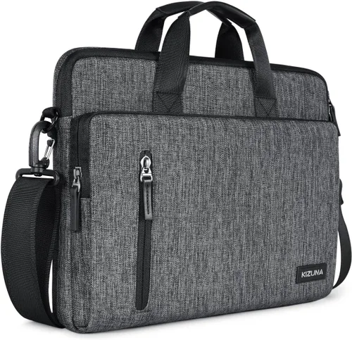 Miniatura 11 de KIZUNA - Funda para portátil de 12.5 pulgadas con bandolera, maletín de hombro para MacBook Air 13 M3 M2/MacBook Pro 14 M1 M2 Pro/13.3" Yoga Slim 7i
