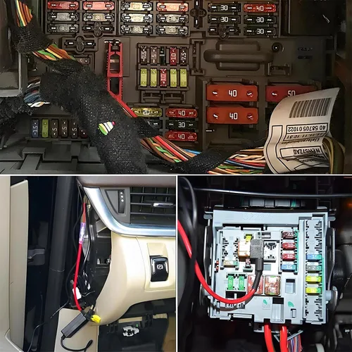 Miniatura 7 de MuHize Kit de 5 Portafusibles en Línea, Portafusibles de 12AWG, Conectores de Fusibles Estándar Automotrices Add-a-Circuit con 100 piezas
