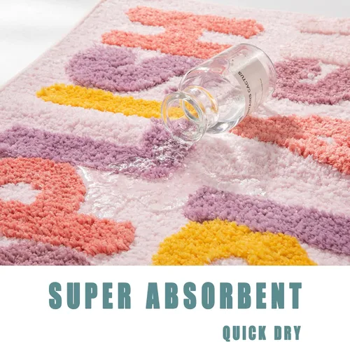 Miniatura 4 de Divertidas alfombras de baño bonitas antideslizantes para niños, modernas alfombrillas de microfibra absorbentes