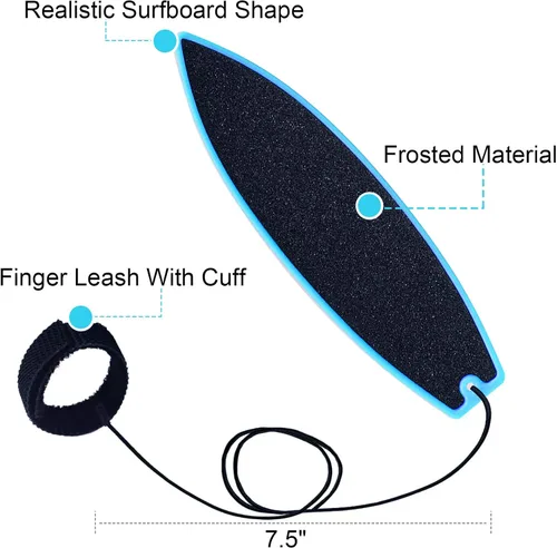 Miniatura 5 de Tablas de surf con dedos, tabla de surf con dedos para ventana de automóvil, tabla de surf con cuerda, tabla de surf de viento para niños