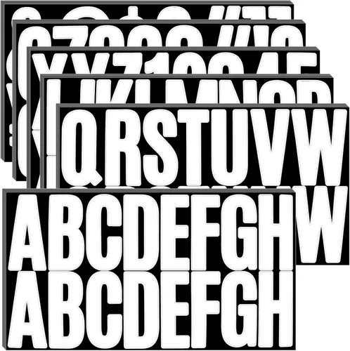Miniatura 9 de Bemeol 500 piezas de 30 hojas de calcomanías grandes de letras del alfabeto de 2.5 pulgadas, letras autoadhesivas para tablón de anuncios, buzón