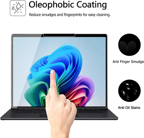 Miniatura 6 de Megoo - Protector de pantalla para laptop Microsoft Surface 8/7 de 13.8 pulgadas (2026/2024), película protectora de vidrio templado ArmorShield