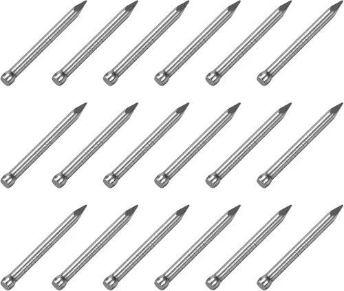 Miniatura 7 de METALLIXITY Clavos de acabado (0.079 x 1.378 in), 100 piezas, clavos de acero al carbono, para zócalo de carpintería