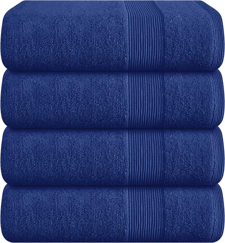 Miniatura 28 de Belizzi Home Toallas de Baño Extragrandes Premium de Algodón Paquete de 2, 35x70 - 100% Algodón Puro - Ideal para Uso Diario - Ultra Suave y Morado
