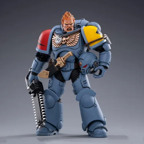 Miniatura 56 de Pipigirl Figuras de acción de soldado de licencia genuina 1/18, kits de modelos de guerrero extremo militar militar de 4 pulgadas Ultramarino