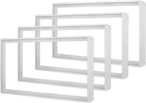 Miniatura 14 de Kit de montaje en superficie de 1 x 4 para panel plano LED, marco de techo de aluminio para 12 x 48 x 3.13 pulgadas, bueno para panel iluminado