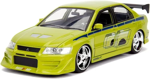 Miniatura 2 de Jada Toys Fast & Furious 1:32 Brian's 2002 Mitsubishi Lancer Evo - Coche fundido a presión, juguetes para niños y adultos