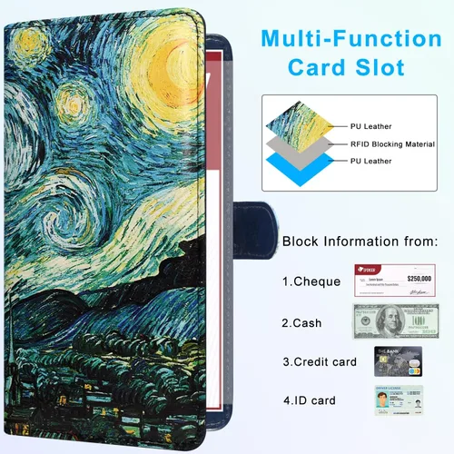 Miniatura 3 de ACdream Checkbook Cover, Leather RFID Blocking Check Book Wallet
