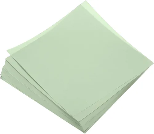 Miniatura 12 de MECCANIXITY 100 hojas de papel de origami de doble cara de 8 x 8 pulgadas (7.9 x 7.9 in), hoja cuadrada para proyectos de manualidades, Pasto verde