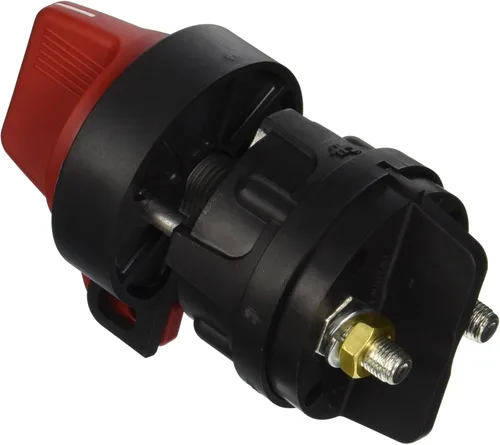 Miniatura 2 de Cole Hersee 75920 Interruptor de desconexión maestro negro/rojo 300 Amp